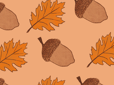 Fall Vibes autumn autumn leaves background design design illustration procreate