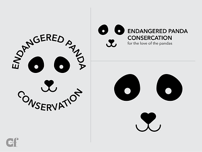 Panda Logo | Daily Logo Challenge Day 03 adobe illustrator design icon illustration logo vector