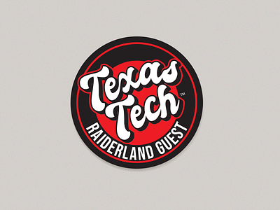 Texas Tech - 2022 Guest Sticker adobe illustrator design stickers vector