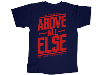 Above All Else Print Mock Up mock up shirt typography