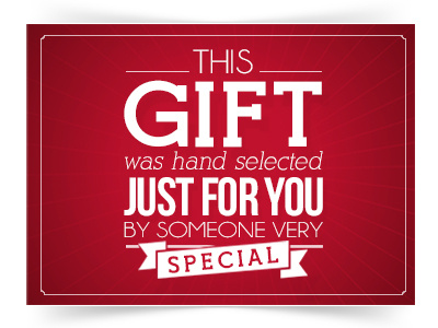 Gift Card typography