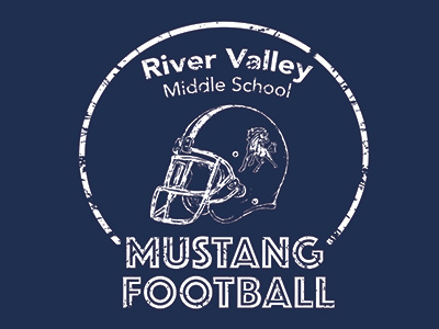 River Valley Middle School Football football mascot mustang river valley school sports varsity