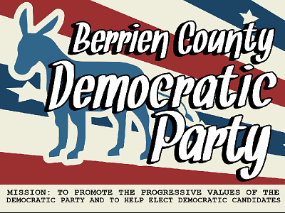 Berrien County Democrats Postcard C 01