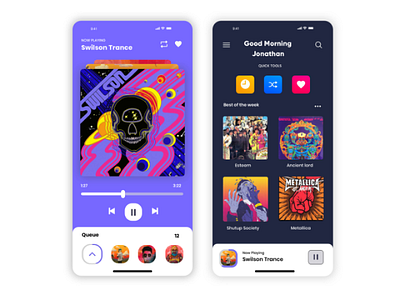 Music app design