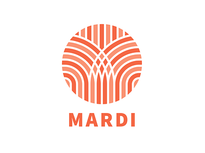 Mardi Logo bangkok decor furniture logo mardi orange pattern thailand weave woven