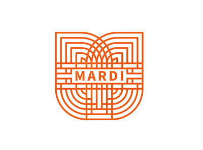 Mardi Logo 2 custom decor furniture logo mardi orange weave woven