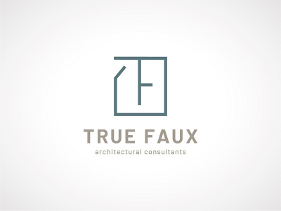 True Faux logo architecture chattanooga creative design faux freelance graphic logo ryan meyer tennessee true work