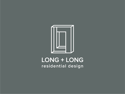 Long + Long logo alabama architecture birmingham creative design freelance graphic logo long residential ryan meyer work
