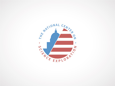 NCSE Logo blue center creative dc design exploration freelance government graphic logo national red ryan meyer science washington work