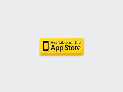 Available on the App Store Button button curl iphone lazymakers minds post it post it postit yellow