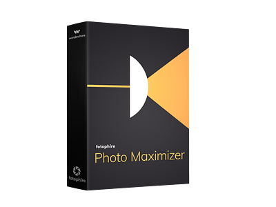 Fotophire Photo Maximizer Box branding logo logo design product box