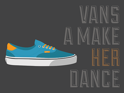 Vans A Make Her Dance illustration shoes vans