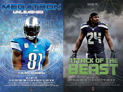 Rookie Premiere Movie Posters for NFL Players football players posters