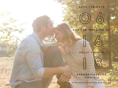 Kelly & David | Save the Date invitation save the date wedding