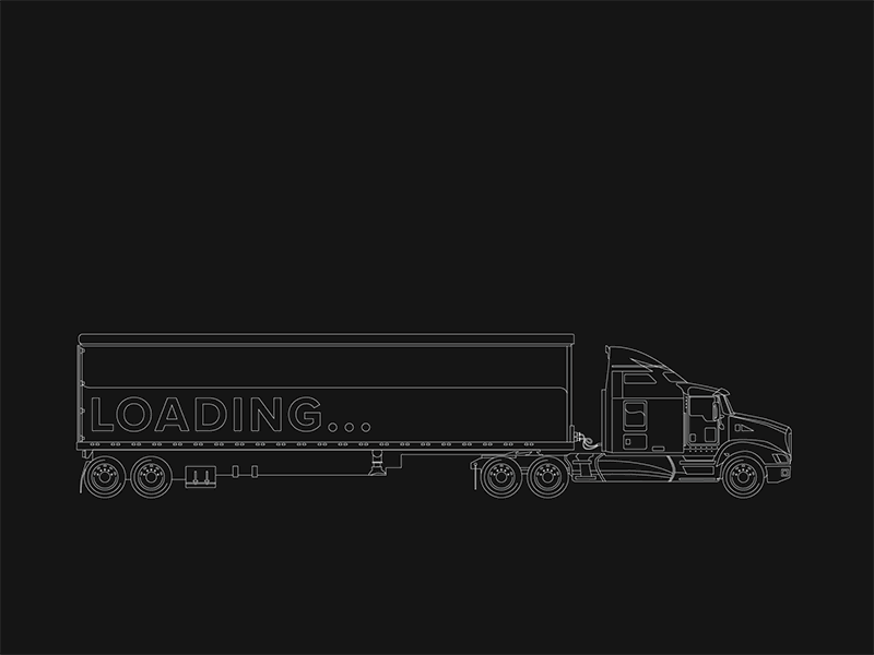 Truck Loading Animation after effects animation line art loading animation semi truck truck