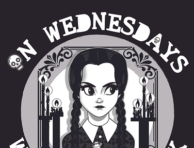 Wednesday Addams OG Mean Girl addams family illustration illustrator mean girls vector wednesday