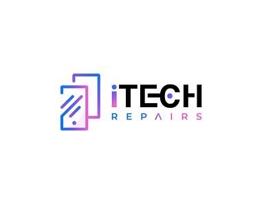 iTech Repairs LOGO 01 01 01 branding design icon identity logo minimal typography ui ux vector