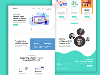 eebz Website Design branding design flat illustration typography ui ux vector web website