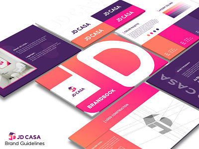 JD Casa Brand Guideline animation brand brand guidelines brand identity branding design illustration illustrator logo minimal typography vector web