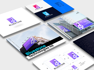 Bluestone Technologies Ltd brand identity design branding design guidelines identity illustration lettering logo minimal typography ux web