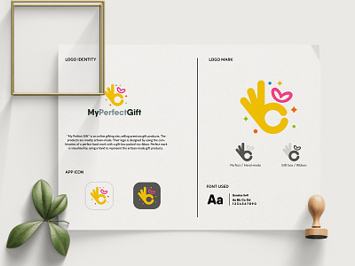 My Perfect Gift branding design identity illustration lettering logo logo designer minimal typography vector web website