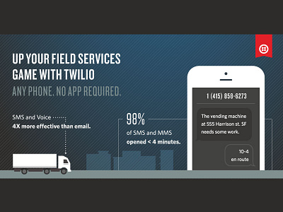 Up your Field Services game! api services twilio twitter