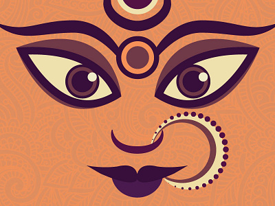 चण्डी (Chaṇḍī) chandi durga goddess hindu illustration india