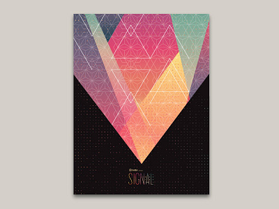 Throwback! Poster for Signal2015 2015 conference geometric gradient poster shapes signal twilio