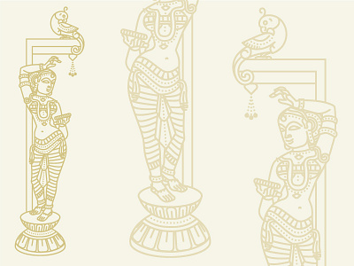 Apsara with a parrot apsara architecture dravidian parrot southindian