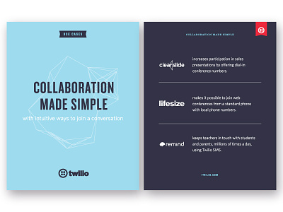 Product Overview brochure | Use Case cards 6color brochure customers offset pms print product twilio usecase