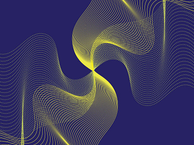Purely experimental curves dots experiment geometric geometry graphic illustrator line random twist warp