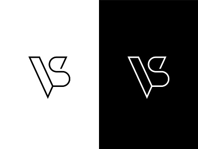 VS - monogram branding identity lettering logomark monogram monogram logo type typography vs