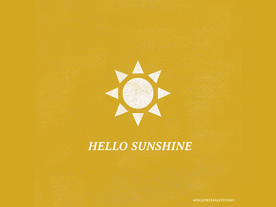 hello sunshine art design illustration minimal vector