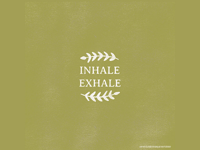 Inhale Exhale art design illustration minimal vector
