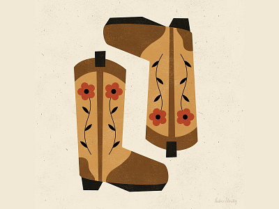 Boots art design illustration minimal texture vector