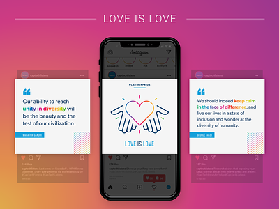 Love is Love // PRIDE 2020 2020 design instagram lgbtq love pride pride 2020 pridemonth quotes social media