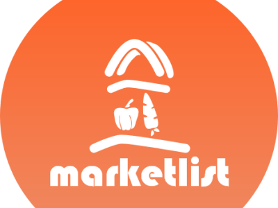 Marketlist Brand Logo in Monochrome white