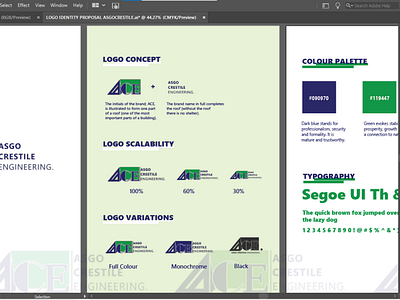 ASGO CRESTILE LOGO IDENTITY PROPOSAL branding design illustration logo