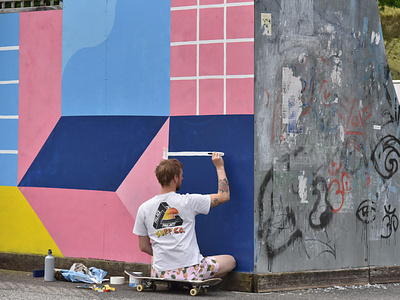 Painting a skatepark