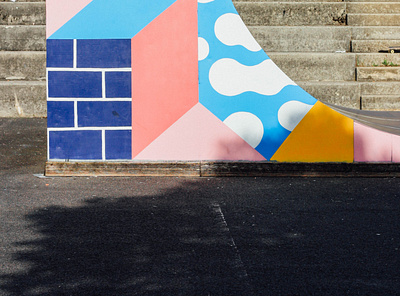 AIR design geometric illo illustration minimalism modular module painting skate street art