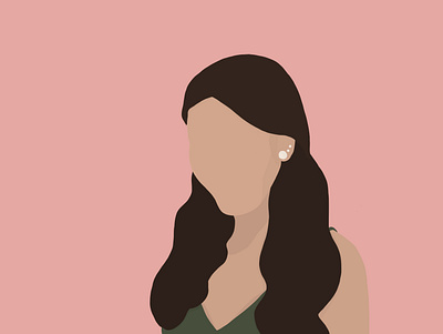 Portraits — Ashley adobe fresco fresco illustration ipad pro minimal portrait vector