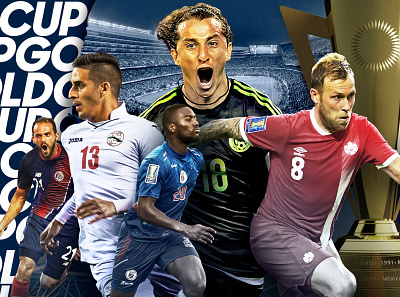 GoldCup canada championship chicago composition concacaf costa rica cuba design fifa futbol gold cup match mens soccer mexico players soccer sports trophy world cup
