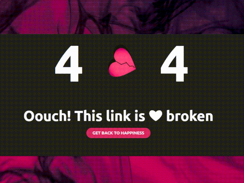 404 Weekly Warmup Shot 404 error 404 error page 404 page 404page broken design design to implementation heart heartbeat page not found vector web design