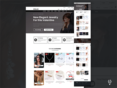 XelliX Ecommerce WordPress Website - Design to Implementation