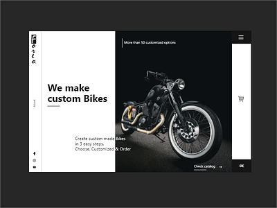 Foreo Header - XCard 4 adobe illustration bikes custom design header logo motorbike uiux user experience design ux web design