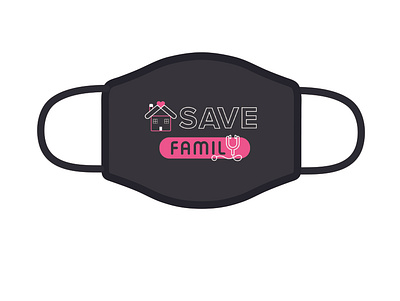 Save Family Mask for Us During Covid19 - Erika art care covid19 donate flat good help kind love mask vector