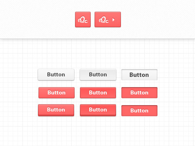 Logo & Buttons Portfolio Redesign 3d buttons hover logo portfolio pressed redesign relaunch slider