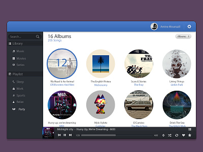 Media Player Ui player skeumorphic ui ux