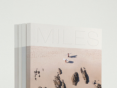 Miles Residence beach brochure cover design