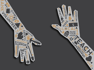 Icon Hands - Giving Campaign bank finance hand icon icons michigan money tools words